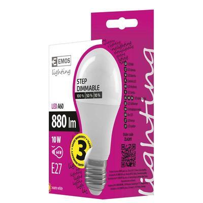 Emos ZL4201 LED žárovka Premium A60 10W E27 teplá bílá, stmívatelná - 2
